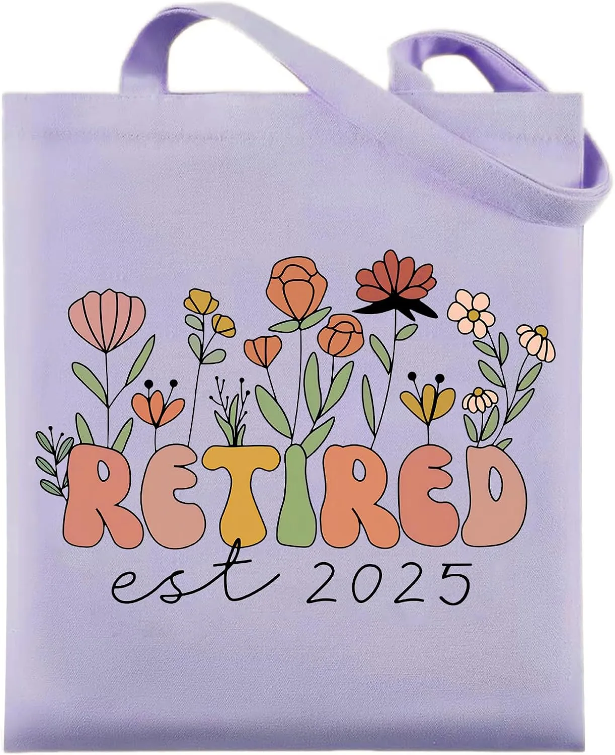 Maciebelle Retirement Gift for Woman, Cool Retirement Gifts for Women, Canvas Tote Bag Best Gifts(Purple)