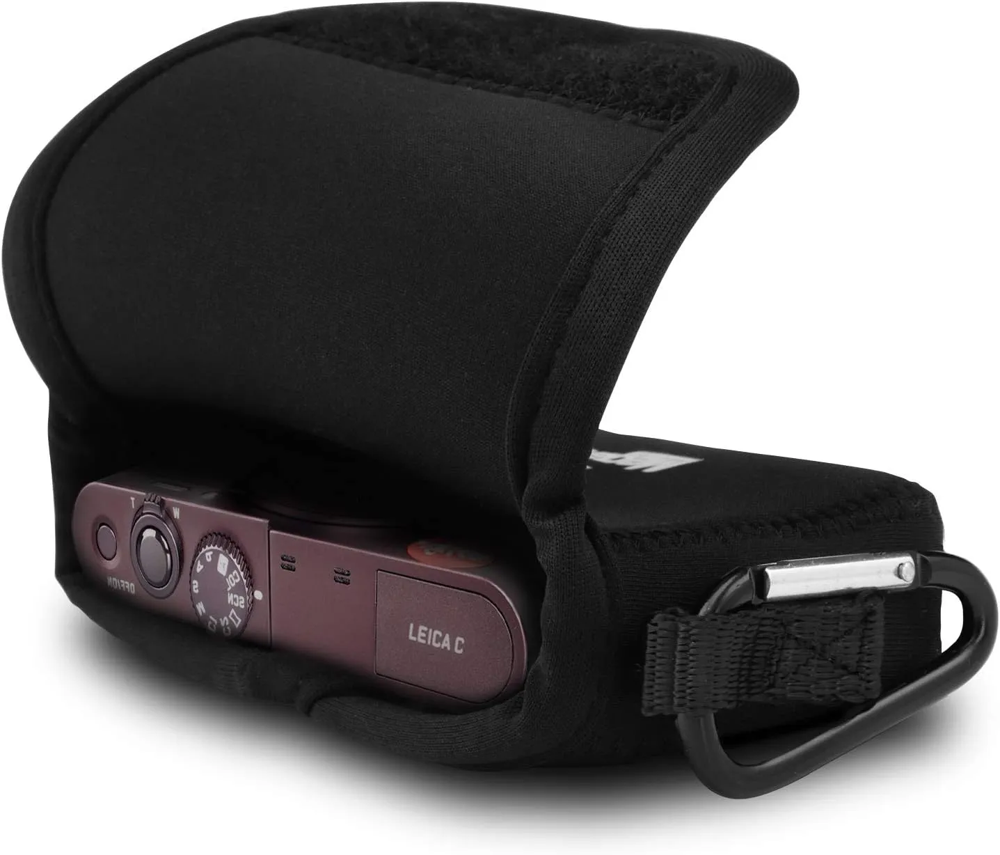 MegaGear Leica C Typ 112 Ultra Light Neoprene Camera Case, With Carabiner - Black - MG1289