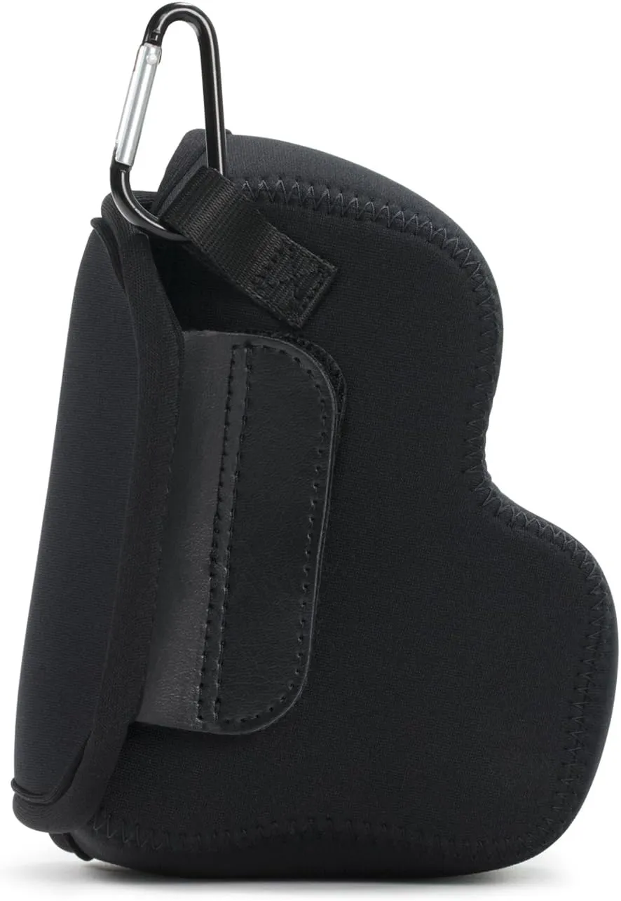 MegaGear Nikon Coolpix L840 Ultra Light Neoprene Camera Case, With Carabiner - Black - MG809