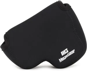 MegaGear Nikon Coolpix L840 Ultra Light Neoprene Camera Case, With Carabiner - Black - MG809