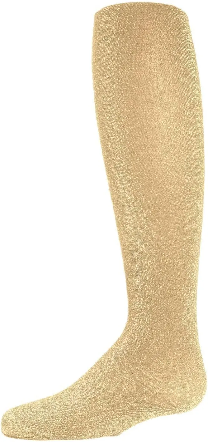 MeMoi Shining Star Shimmer Tights for Girls, Ultra Soft and Lightweight Opaque Girl Tights - Sizes 2-14