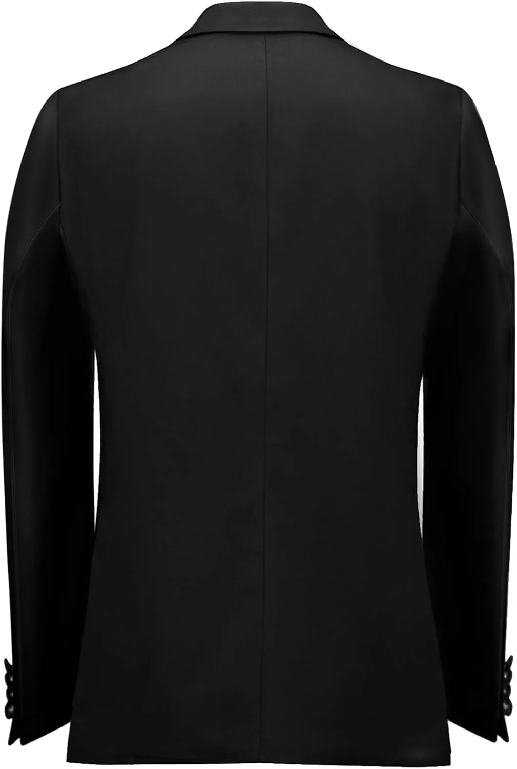 Men's Black Blazer with Rhinestone Embellished Formal Tux Jacket Peaked Lapel Slim Fit