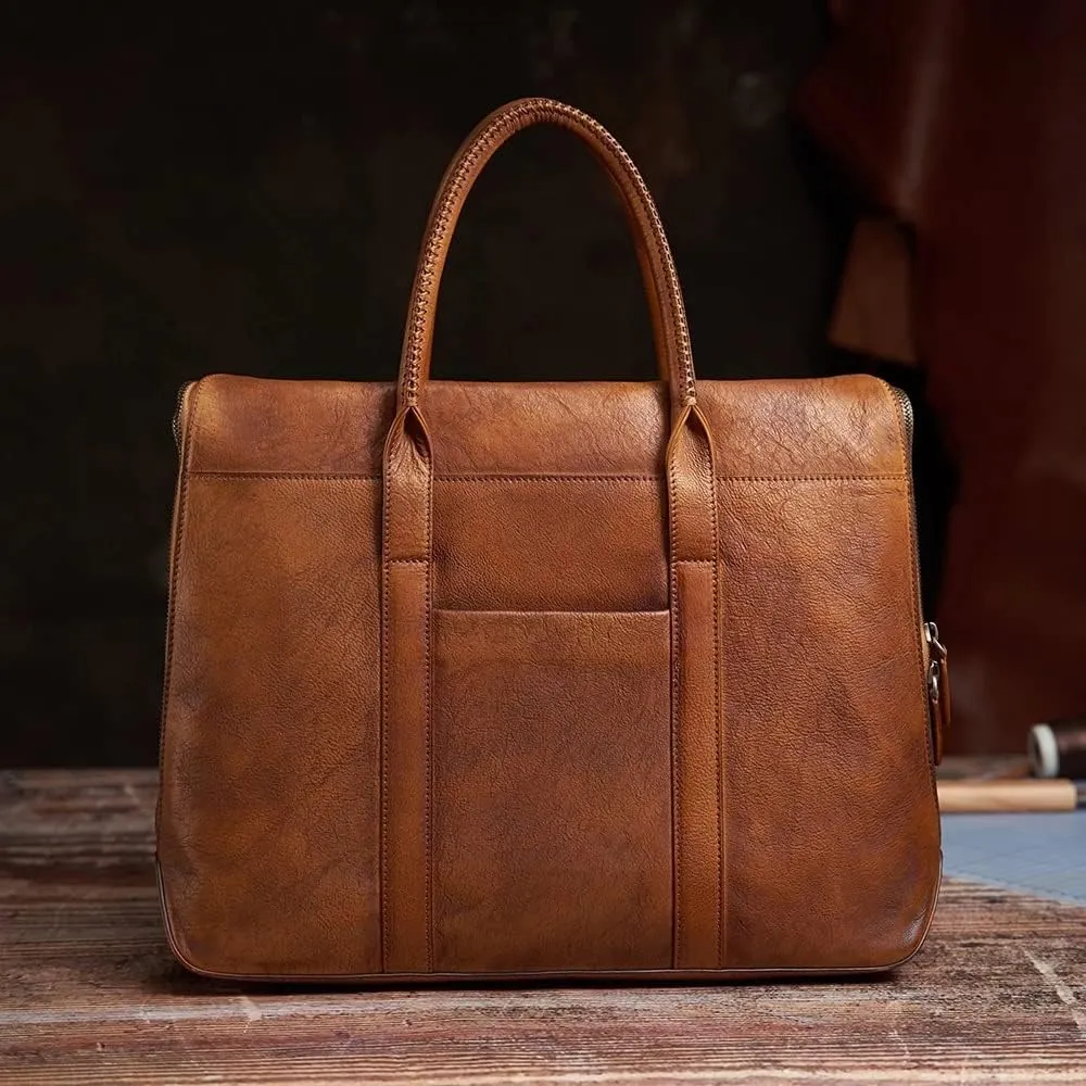 Men's Handbag Briefcase Men's Shoulder Business 15 Inch Laptop Office Bag