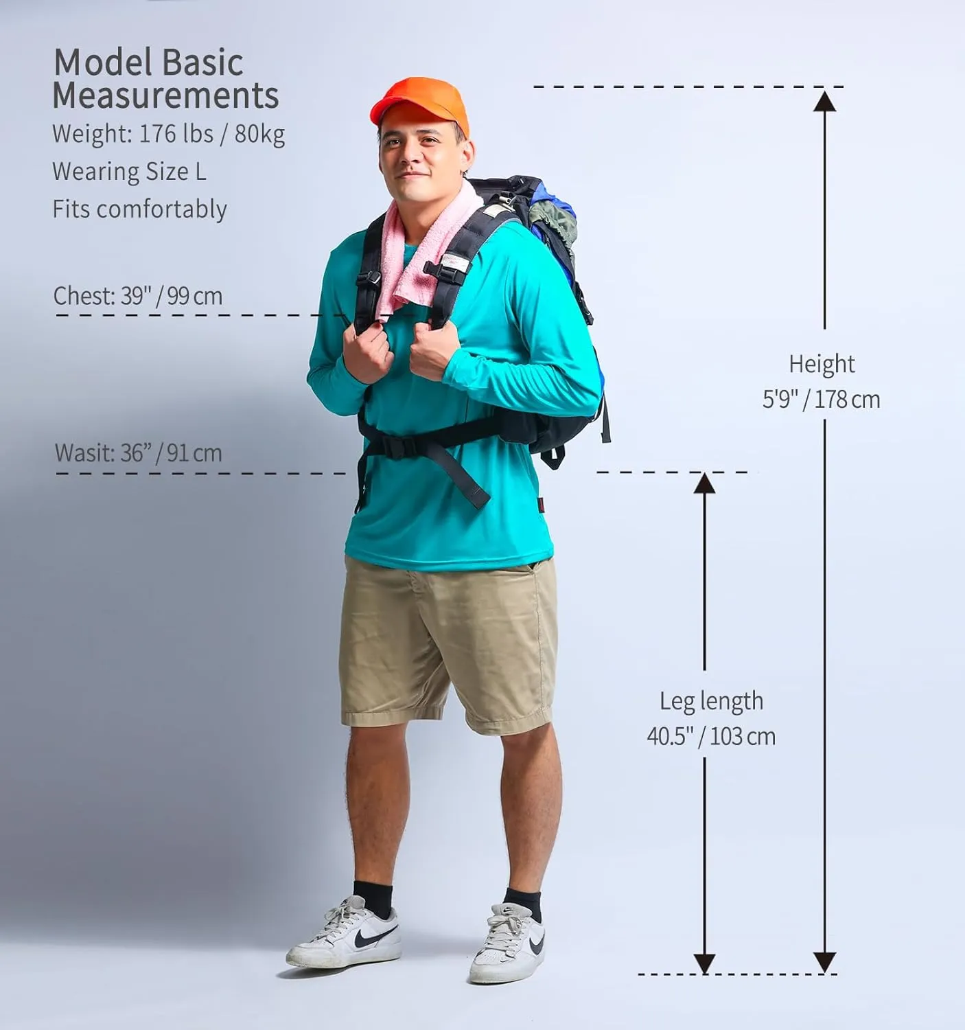 Men's Stay Fresh, Breathable, Quick-Dry UPF UV Sun Protection Zip Long Sleeve Pullover Shirt for Running, Hiking