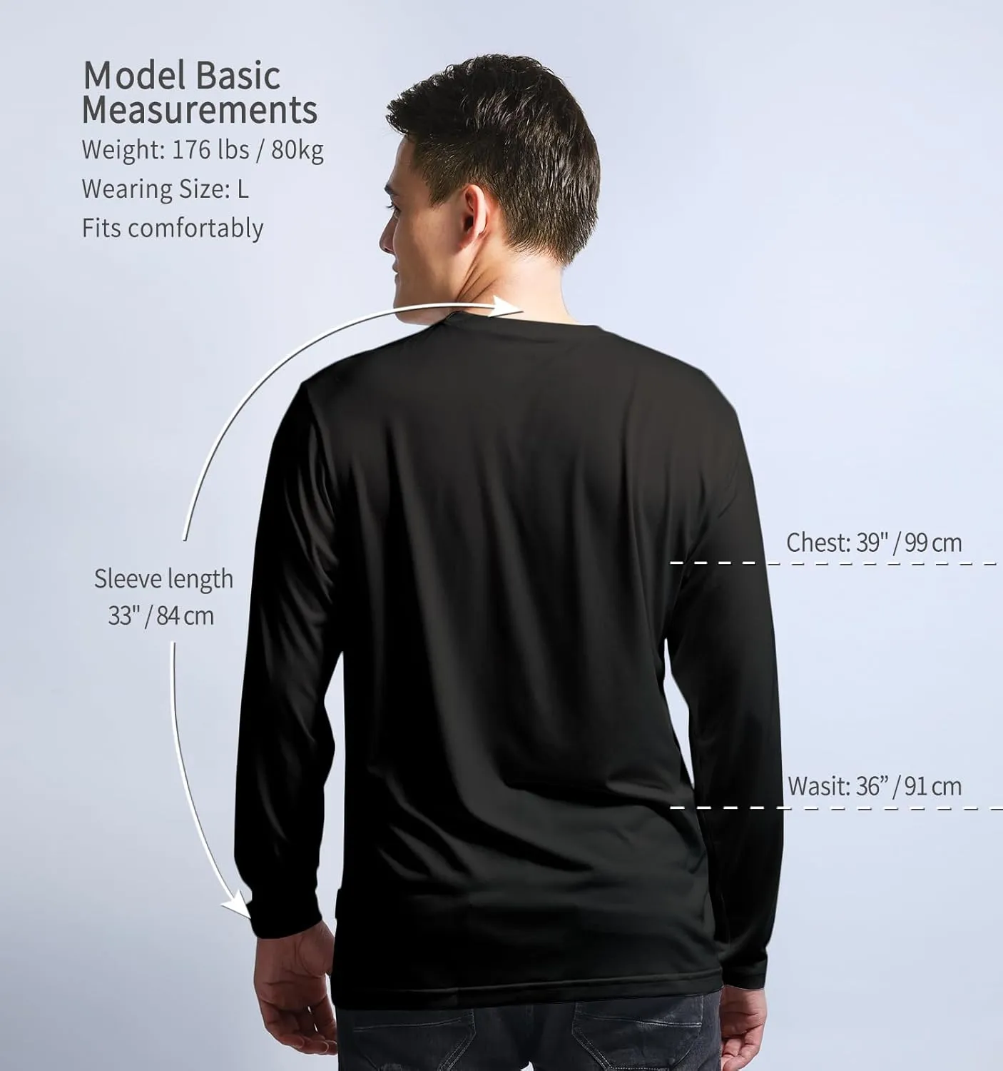 Men's Stay Fresh, Breathable, Quick-Dry UPF UV Sun Protection Zip Long Sleeve Pullover Shirt for Running, Hiking