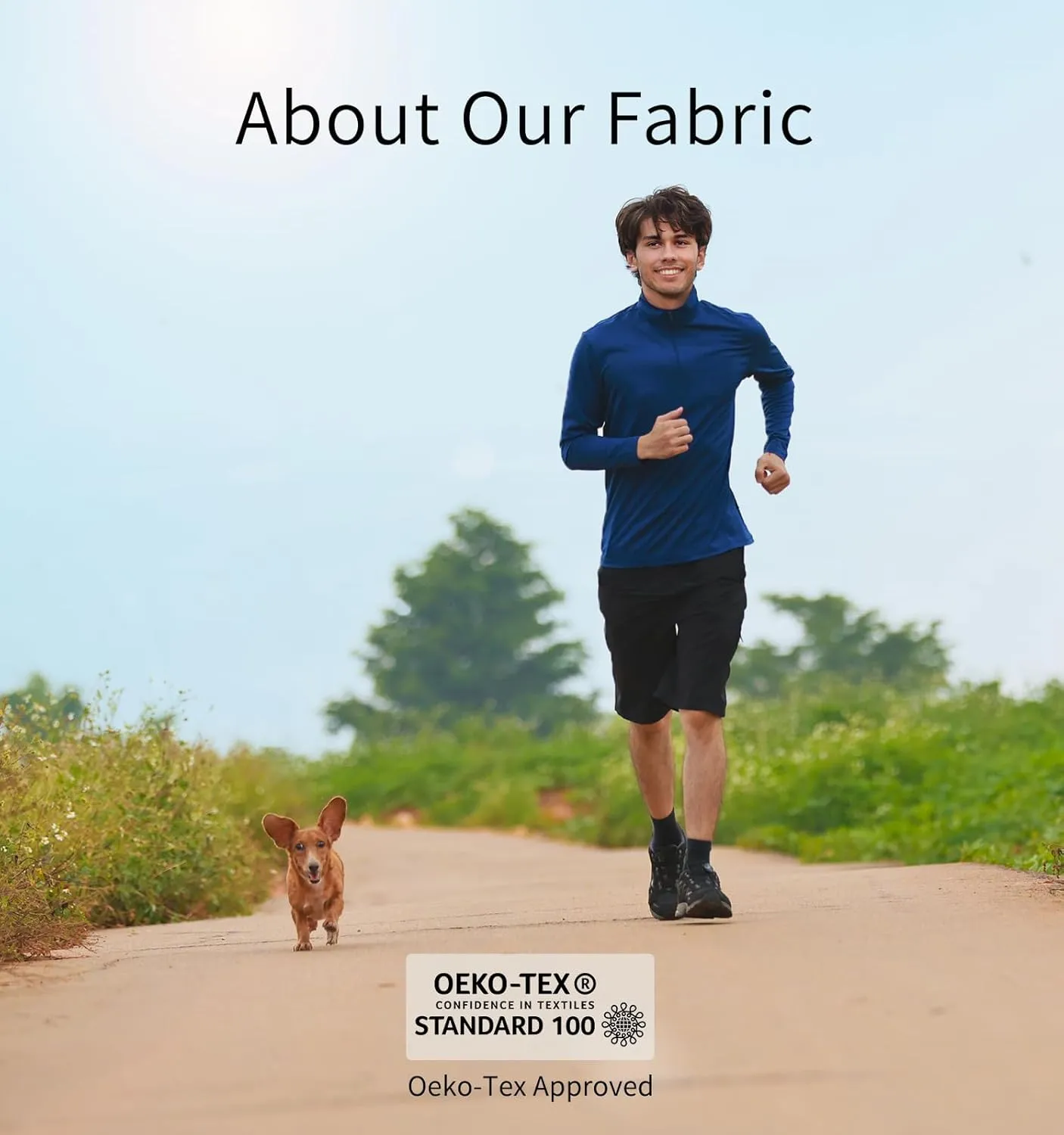 Men's Stay Fresh, Breathable, Quick-Dry UPF UV Sun Protection Zip Long Sleeve Pullover Shirt for Running, Hiking