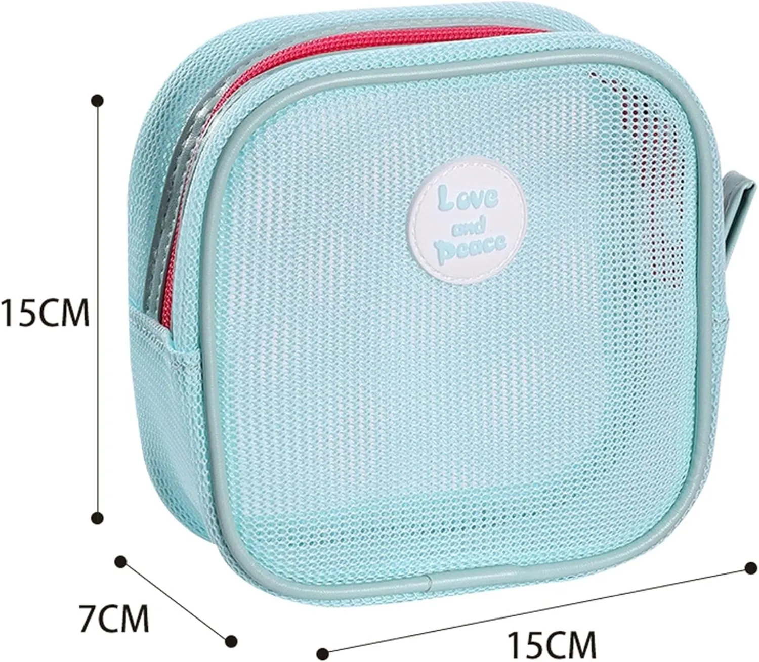 Mini Clear Toiletry Bag Summer Grid Toiletry Bag Bathroom Organizer for Men Women Travel EssentialsOutdoor Utility Bag (Blue)