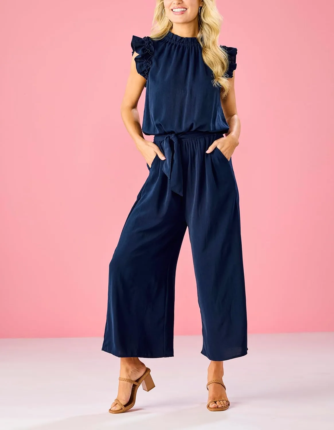Mud Pie Womens Women's Arlette Jumpsuit