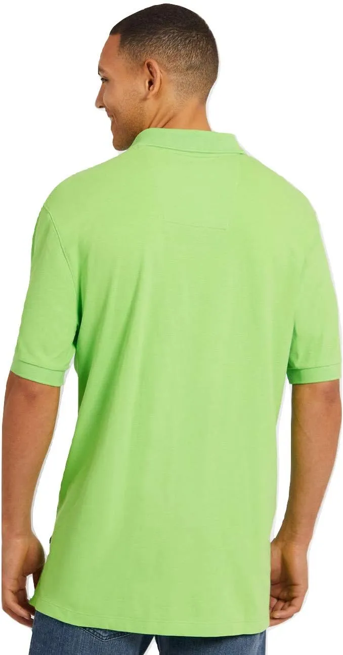 Nautica Men's Big & Tall Short Sleeve Stretch Solid Deck Polo Shirt