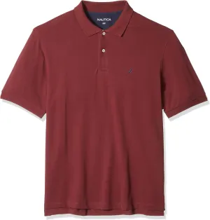 Nautica Men's Big & Tall Short Sleeve Stretch Solid Deck Polo Shirt