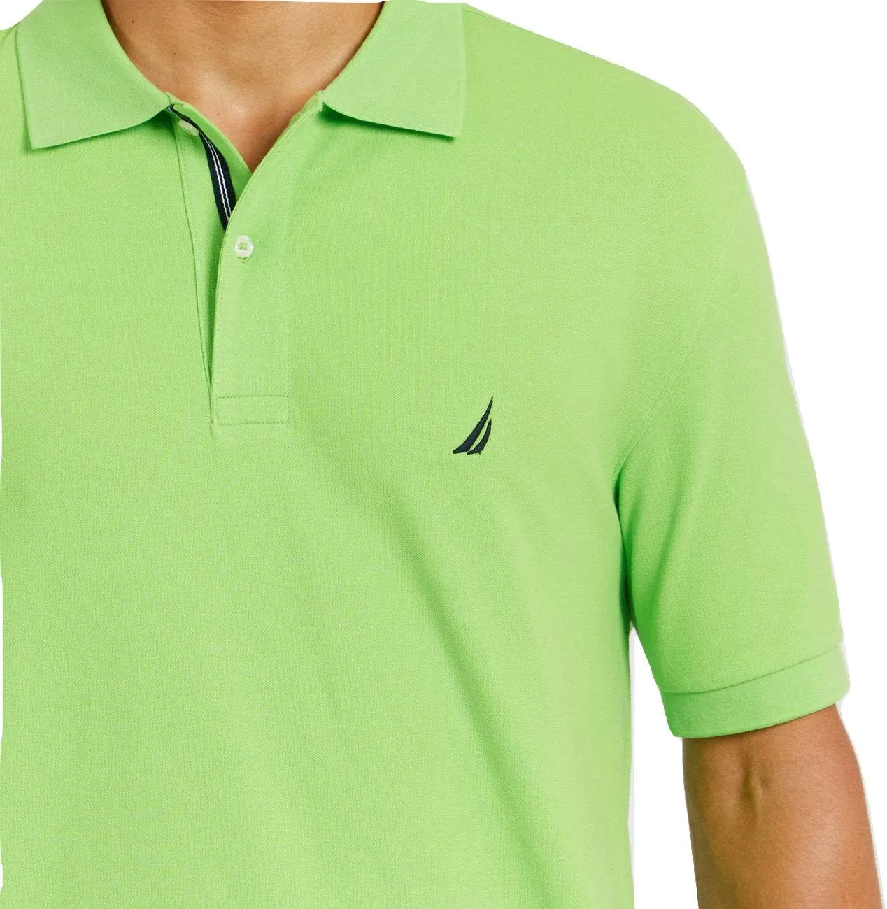 Nautica Men's Big & Tall Short Sleeve Stretch Solid Deck Polo Shirt