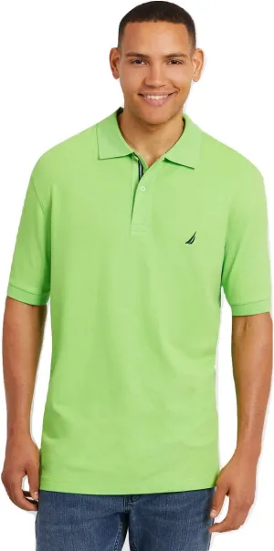Nautica Men's Big & Tall Short Sleeve Stretch Solid Deck Polo Shirt