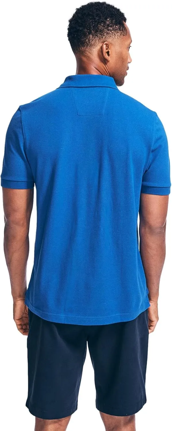 Nautica Men's Classic Fit Short Sleeve Solid Deck Polo Shirt