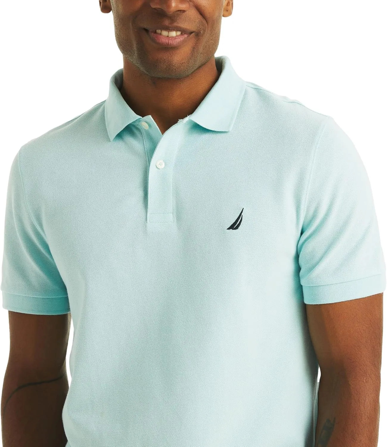 Nautica Men's Classic Fit Short Sleeve Solid Deck Polo Shirt