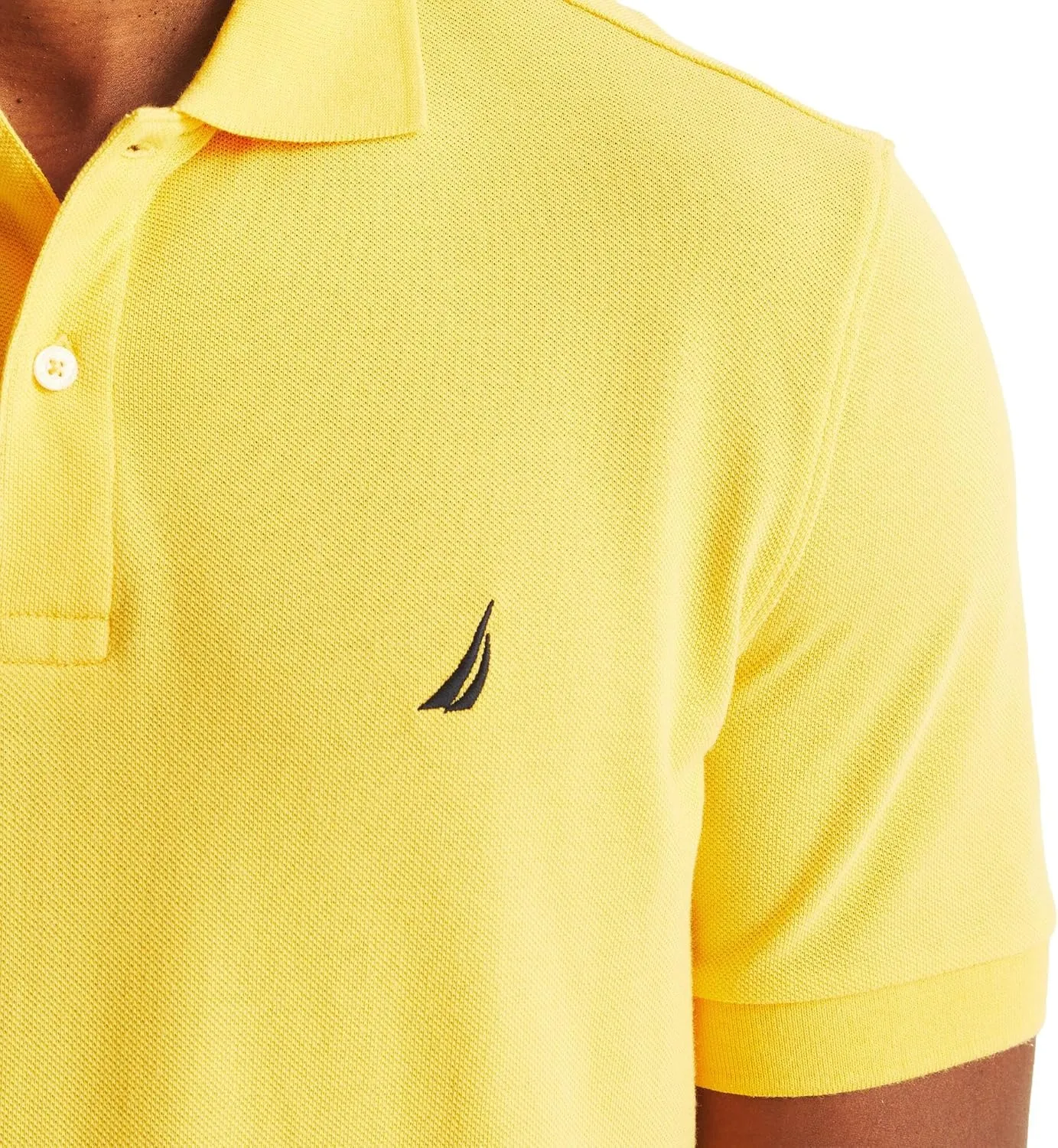 Nautica Men's Classic Fit Short Sleeve Solid Deck Polo Shirt