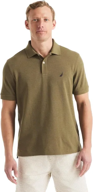 Nautica Men's Classic Fit Short Sleeve Solid Deck Polo Shirt