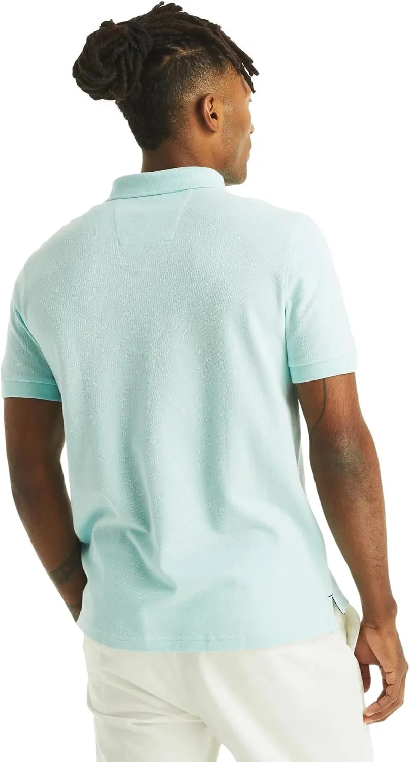 Nautica Men's Classic Fit Short Sleeve Solid Deck Polo Shirt