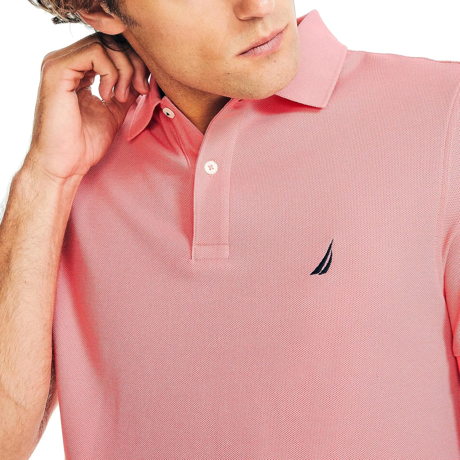 Nautica Men's Sustainably Crafted Deck Polo