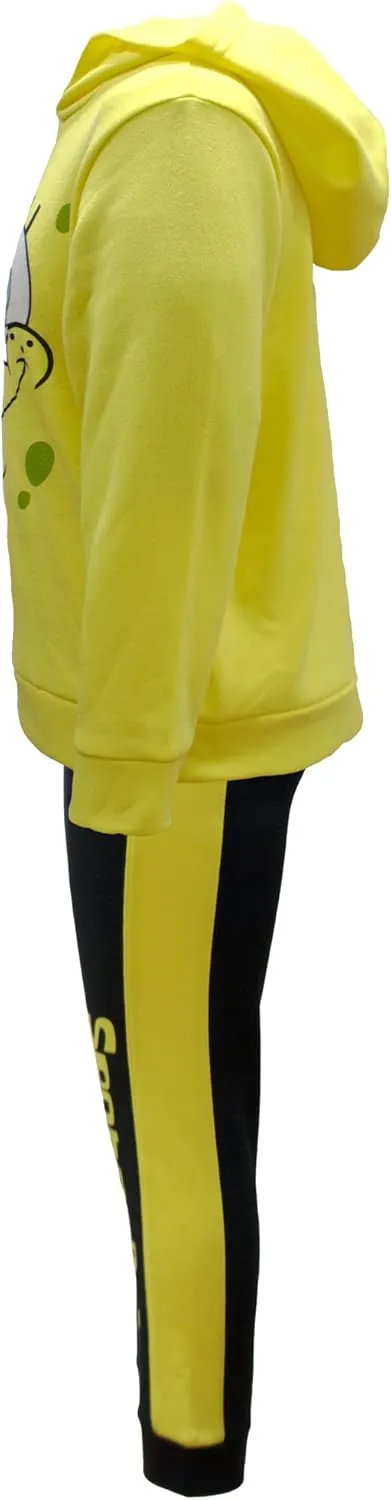 Nickelodeon SpongeBob SquarePants Fleece Pullover Hoodie and Jogger Pants Outfit Set Toddler to Big Kid