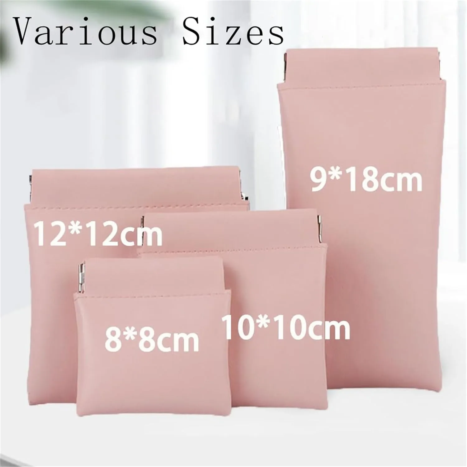 Onavee - 4 PCS Onavee Organizer Pouch, Onavee Purse Organizer, Pouchic - Personalized Snap Closure Leather Organizer Pouch (Green)