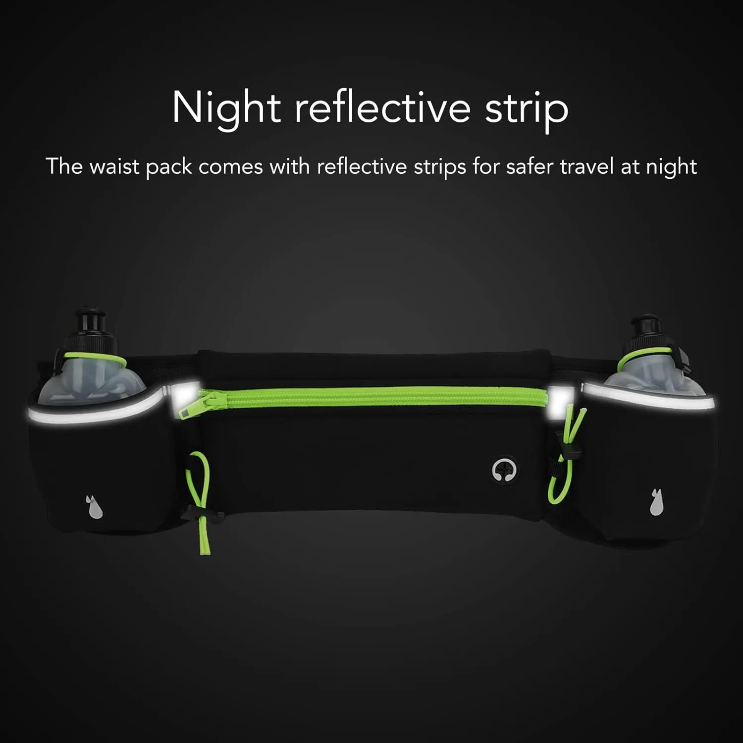 Outdoor Sports Waist Pack Running Fanny Pack Running Belt Men Women Phone Water Bottle Waist Bag for Jogging Cycling Biking (Green)