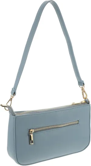 PartyKindom Ladies Handbag Underarm Design Fashion Pu Bag for Daily Use Multi-purpose Blue