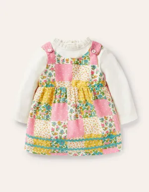 Patchwork Pinnie Set-Multi Patchwork Floral