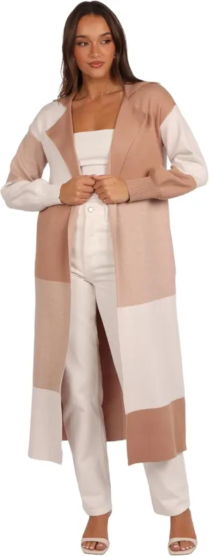Petal & Pup womens Kingston Large Check Long Cardigan