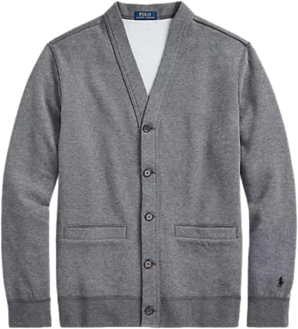 Polo Ralph Lauren The RL Fleece Cardigan (US, Alpha, X-Large, Regular, Regular, Barclay Heather)