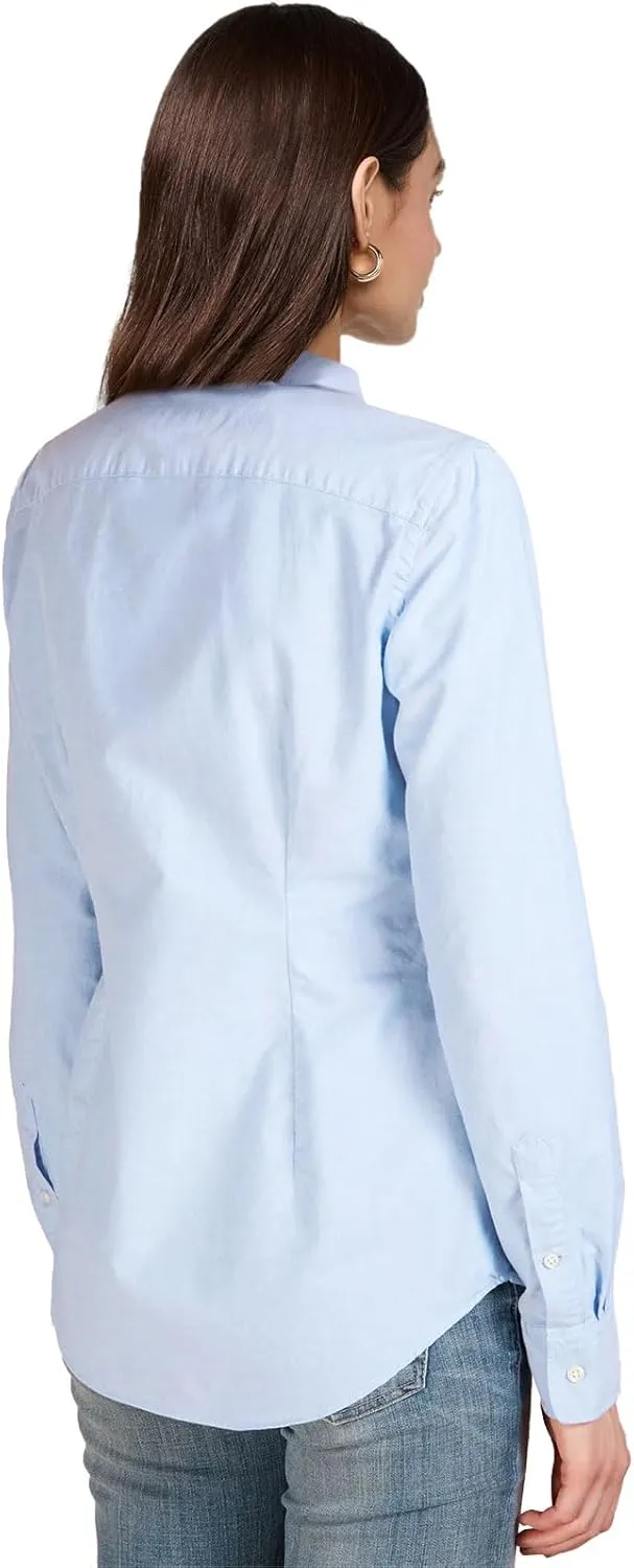 Polo Women's Classic Fit Long Sleeve Button Down Oxford Shirt