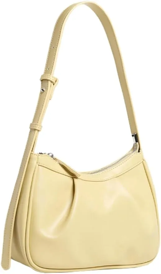 Purse for Women Slouchy Shoulder Bag Commuter Tote Clutch Purse Hobo Purse Pleated Bag Trendy Handbags for Women 2024