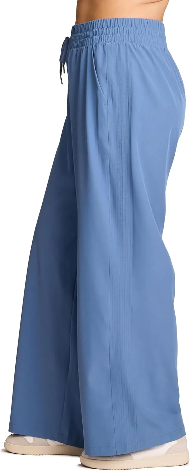 RBX Active Women's Plus Size Wide Leg Pant, Lightweight Relaxed Fit Quick Dry Weekend Pant with Pockets
