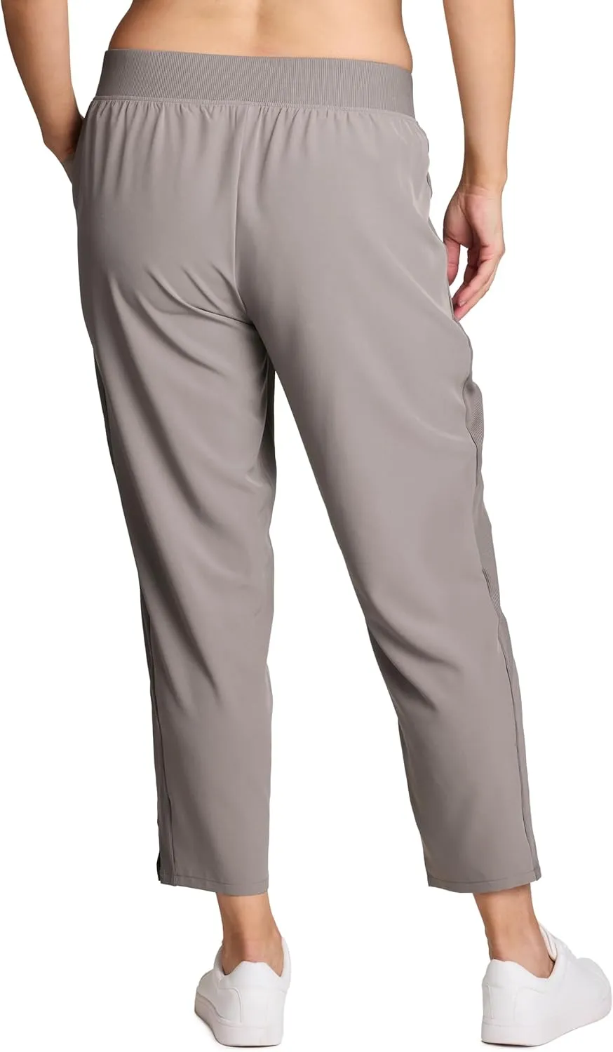 RBX Women's Plus Size Ankle Pant with Pockets Lightweight Quick Drying Woven Weekend Pants