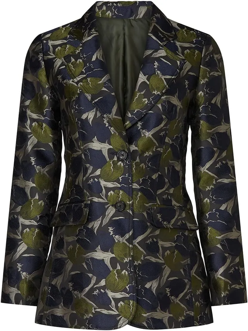 Rent The Runway Pre-Loved Tulip Print Suit Jacket