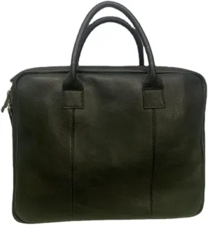 Retro Men's Handbag Briefcase Shoulder Crossbody Backpack Cowhide Multi Compartment Business Computer Bag(D)