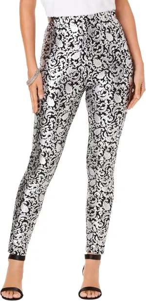Roaman's Women's Plus Size Foil-Print Legging