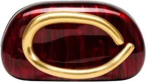 Rungion Elegant Womens Acrylic Evening Clutch Glitter Marble Purse Handbag Crossbody Shoulder Bag for Wedding Party