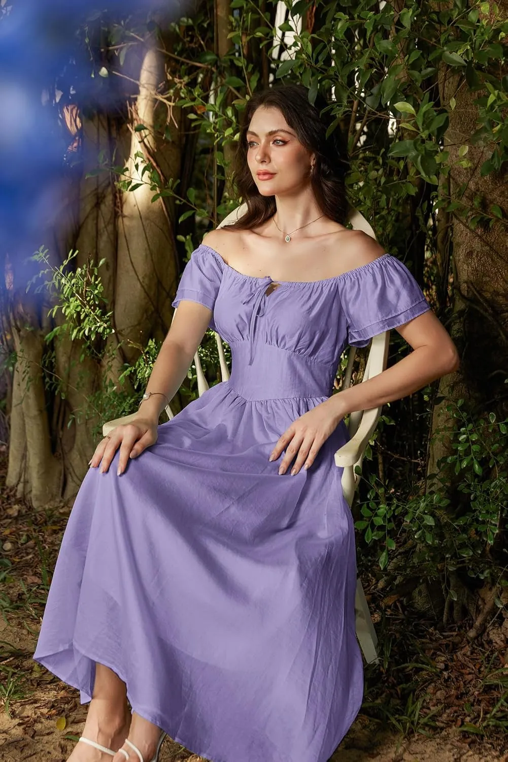 Scarlet Darkness Corset Dress Renaissance Costume Ruffled Sleeve Flowy Long Sundress