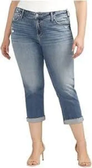 Signature by Levi Strauss & Co. Gold Label Shaping Pull-On Capris Medium Indigo 10