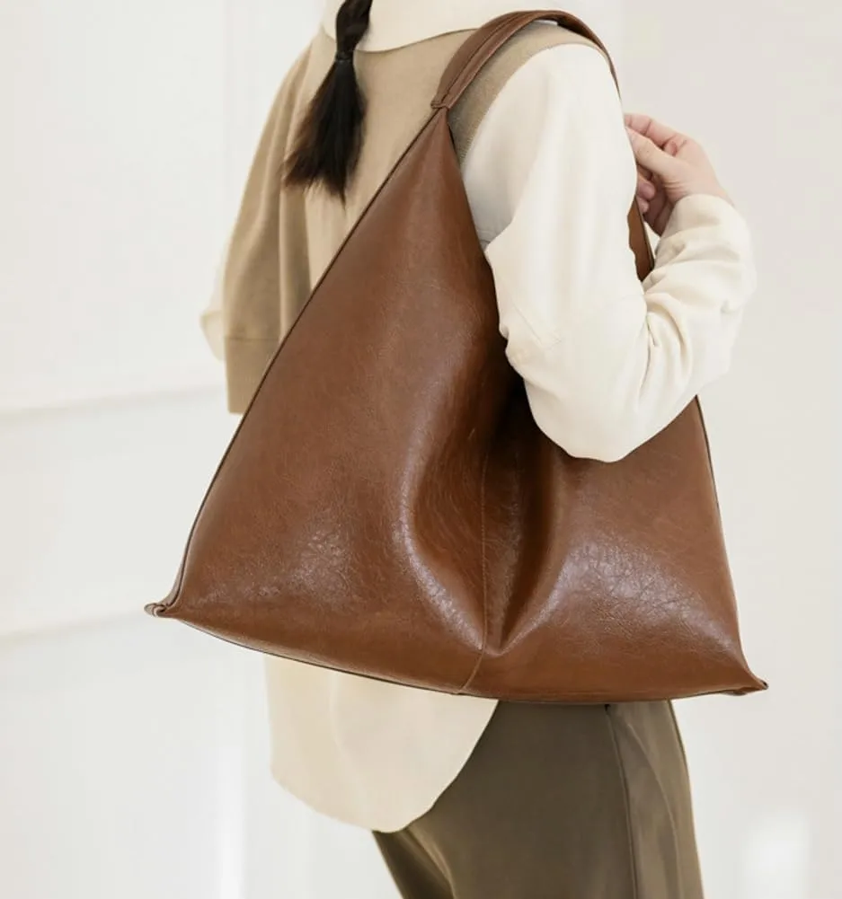 Silver Hobo Bags Women Large Shoulder Bag Cute Solid Purses Satchels Bag College Work Travel Tote Handbag 2024