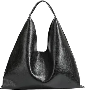 Silver Hobo Bags Women Large Shoulder Bag Cute Solid Purses Satchels Bag College Work Travel Tote Handbag 2024