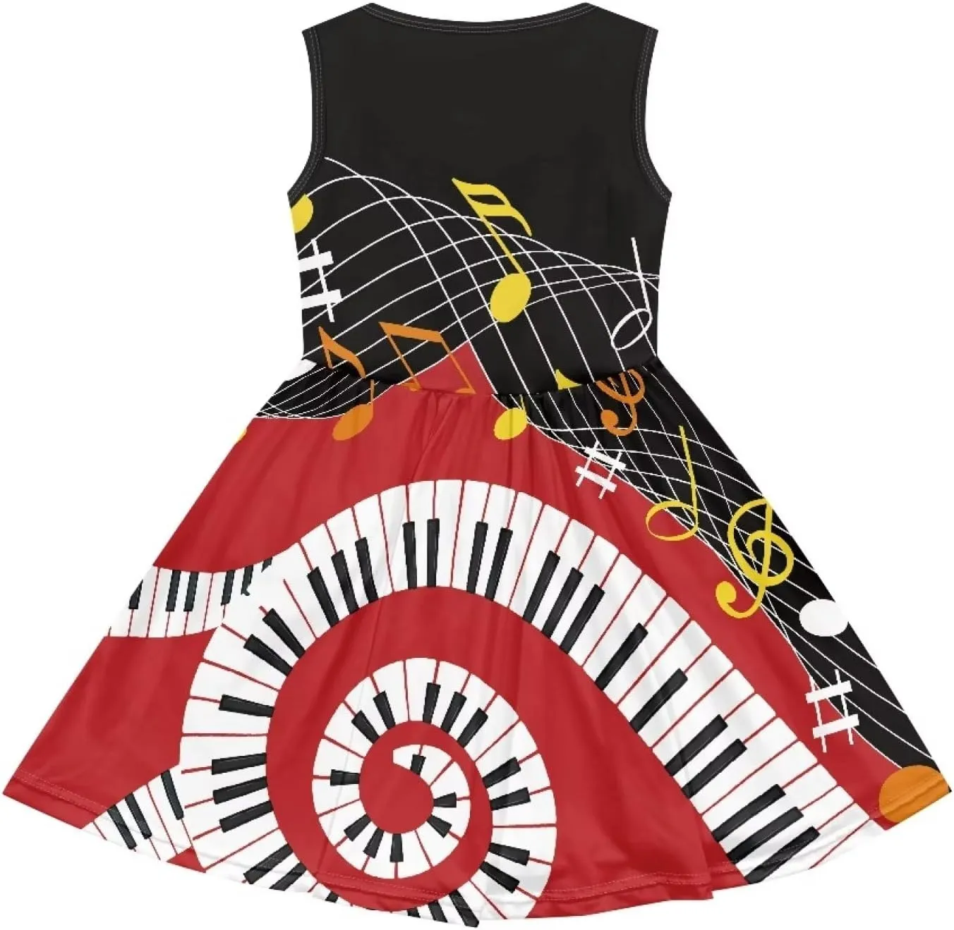Sleeveless Loose Fit Swing Cute Dress for Girls Swing Twirly Casual Sundress with Pockets