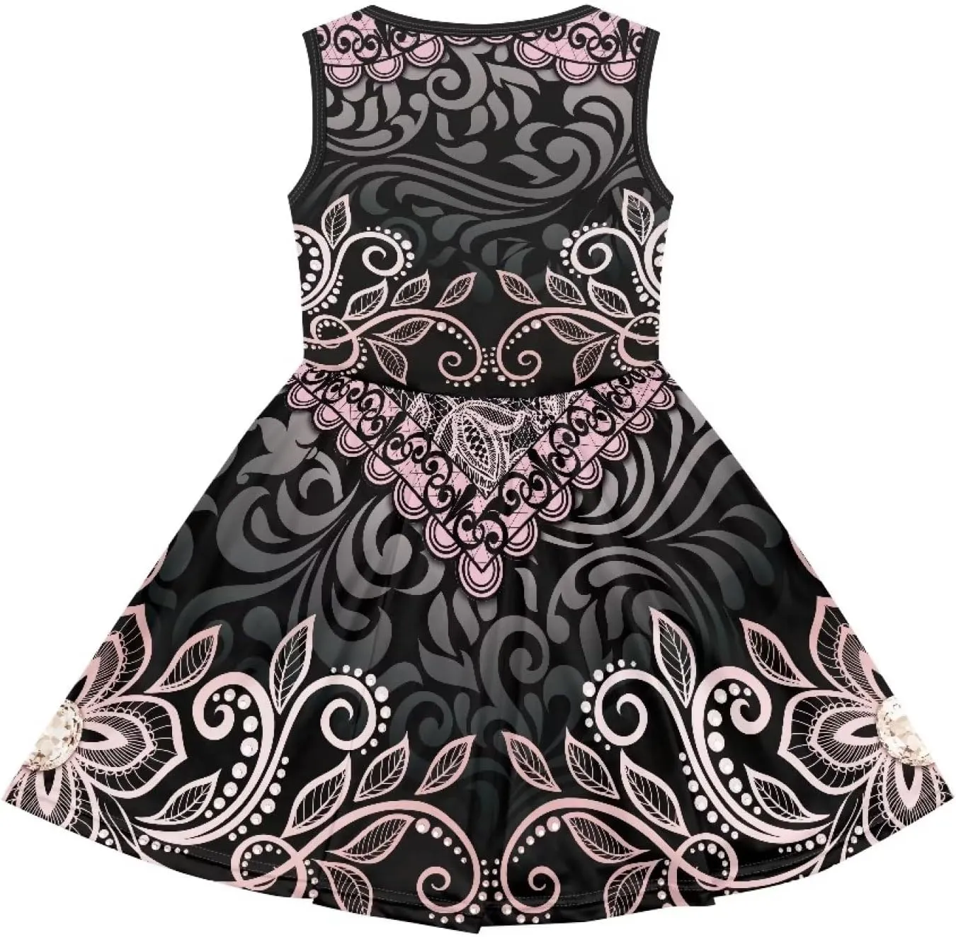 Sleeveless Loose Fit Swing Cute Dress for Girls Swing Twirly Casual Sundress with Pockets