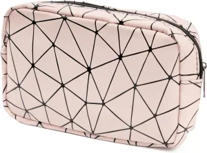 Small Cute Makeup Zipper Pouch, Multi-purpose Travel Cosmetic Organizer Bag, Waterproof Toiletry Bag for Women (Pink)