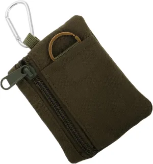 Small Zipper Pouch Organizer Multi Purpose Keychain Coin Purse for Outdoor Adventures Hiking and Travel Durable Compact Design for
