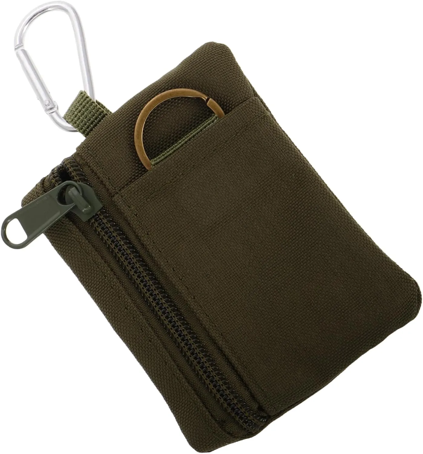 Small Zipper Pouch Organizer Multi Purpose Keychain Coin Purse for Outdoor Adventures Hiking and Travel Durable Compact Design for