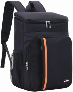 Soft Cooler Bag, Large Capacity Cool Tote Bag, Lightweight Portable Cooler Tote Double Layer Storage Backpack for Outdoor Home Picnic Camping Festivals Black
