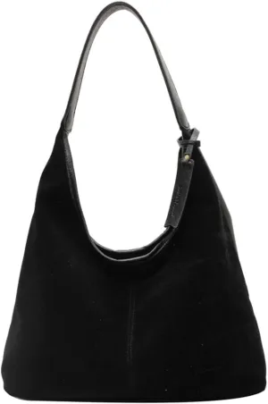 Suede Tote Bag for Women Leather Shoulder Bag Slouchy Handbag Soft Purse Fall Winter Spring Travel Shopping 2024