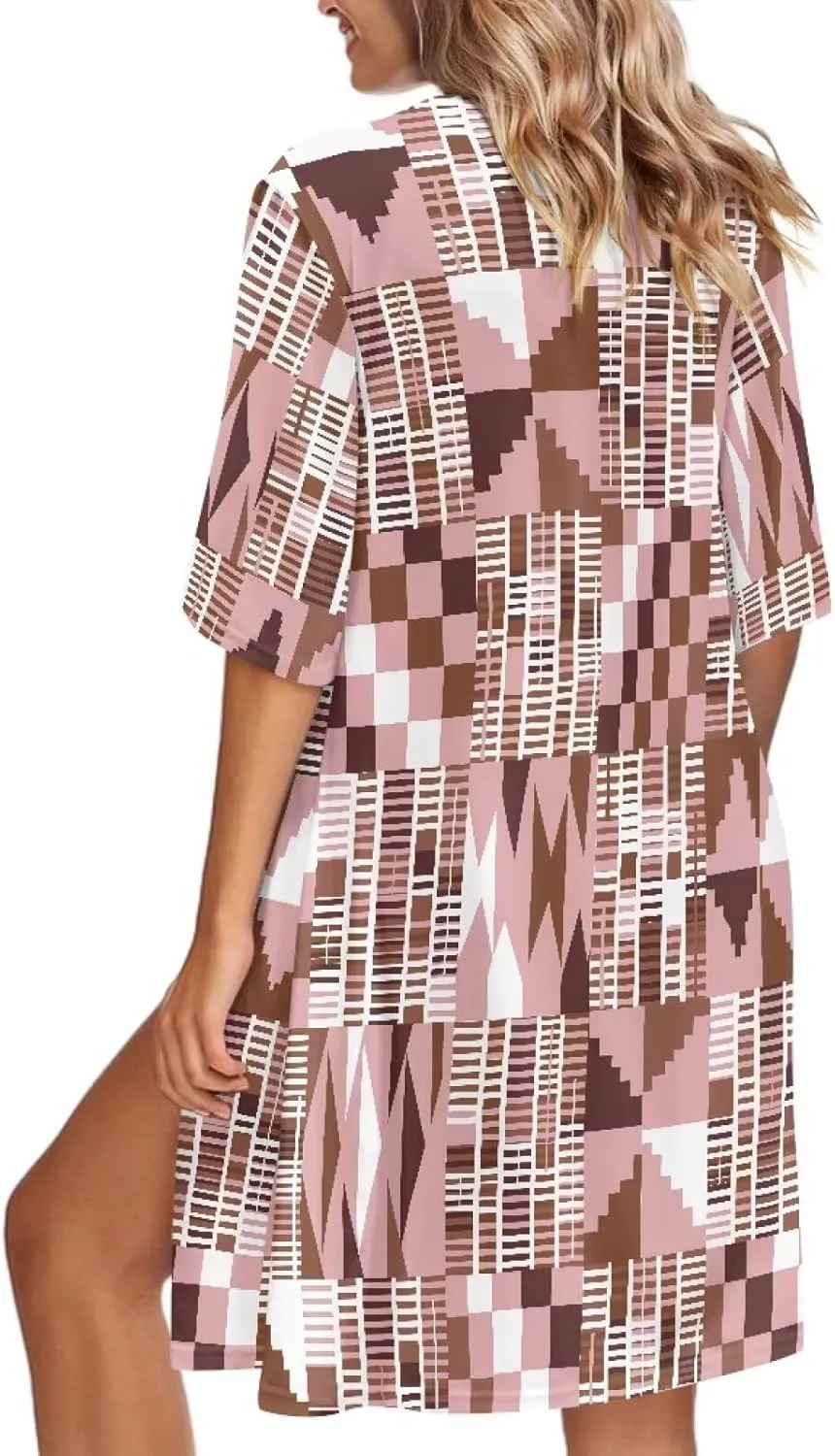 Summer Short Sleeve Cardigan for Women Trendy Beach Kimono Coverups Vintage