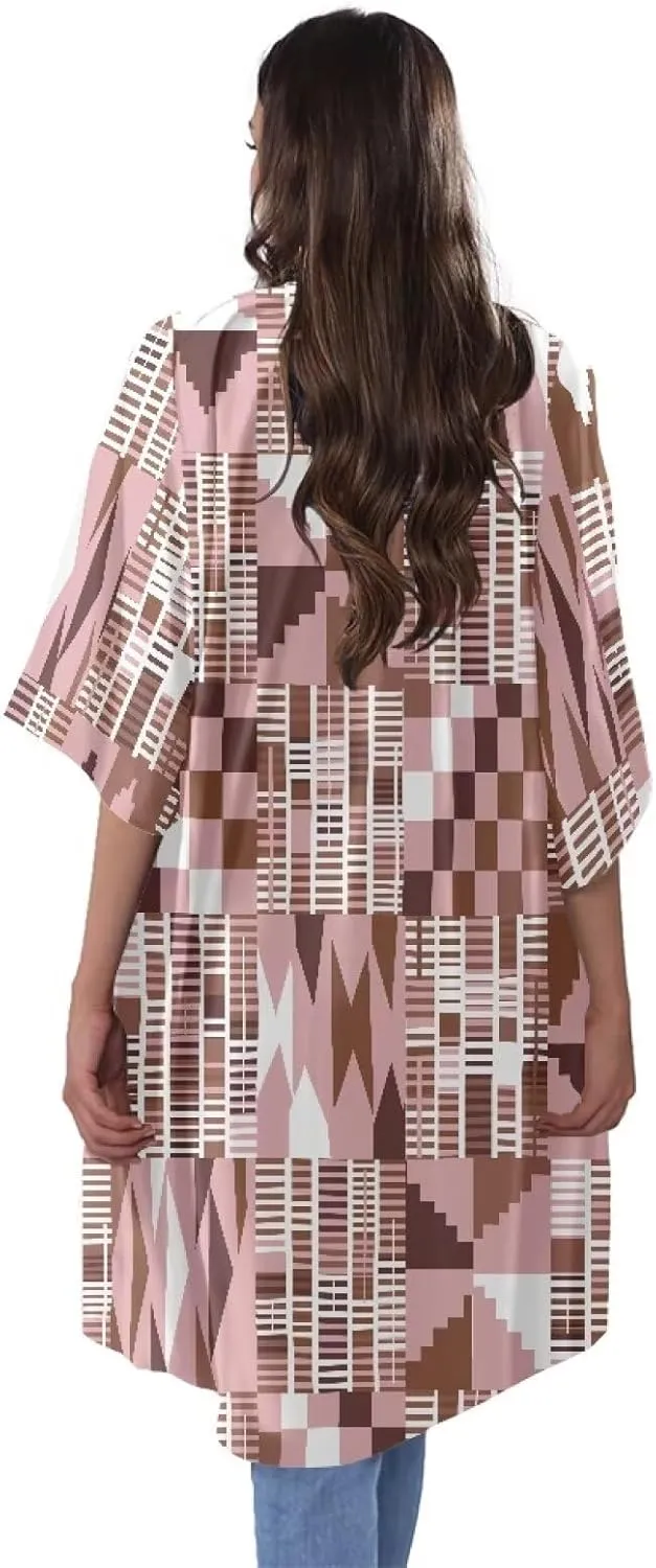 Summer Short Sleeve Cardigan for Women Trendy Beach Kimono Coverups Vintage